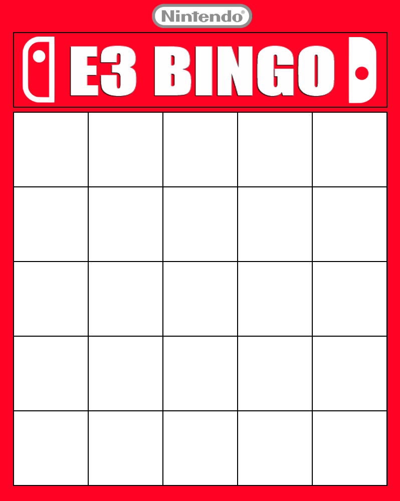 View Samegoogleiqdbsaucenao Bingotemplate , - Nintendo E3 Bingo Card (798x1000), Png Download