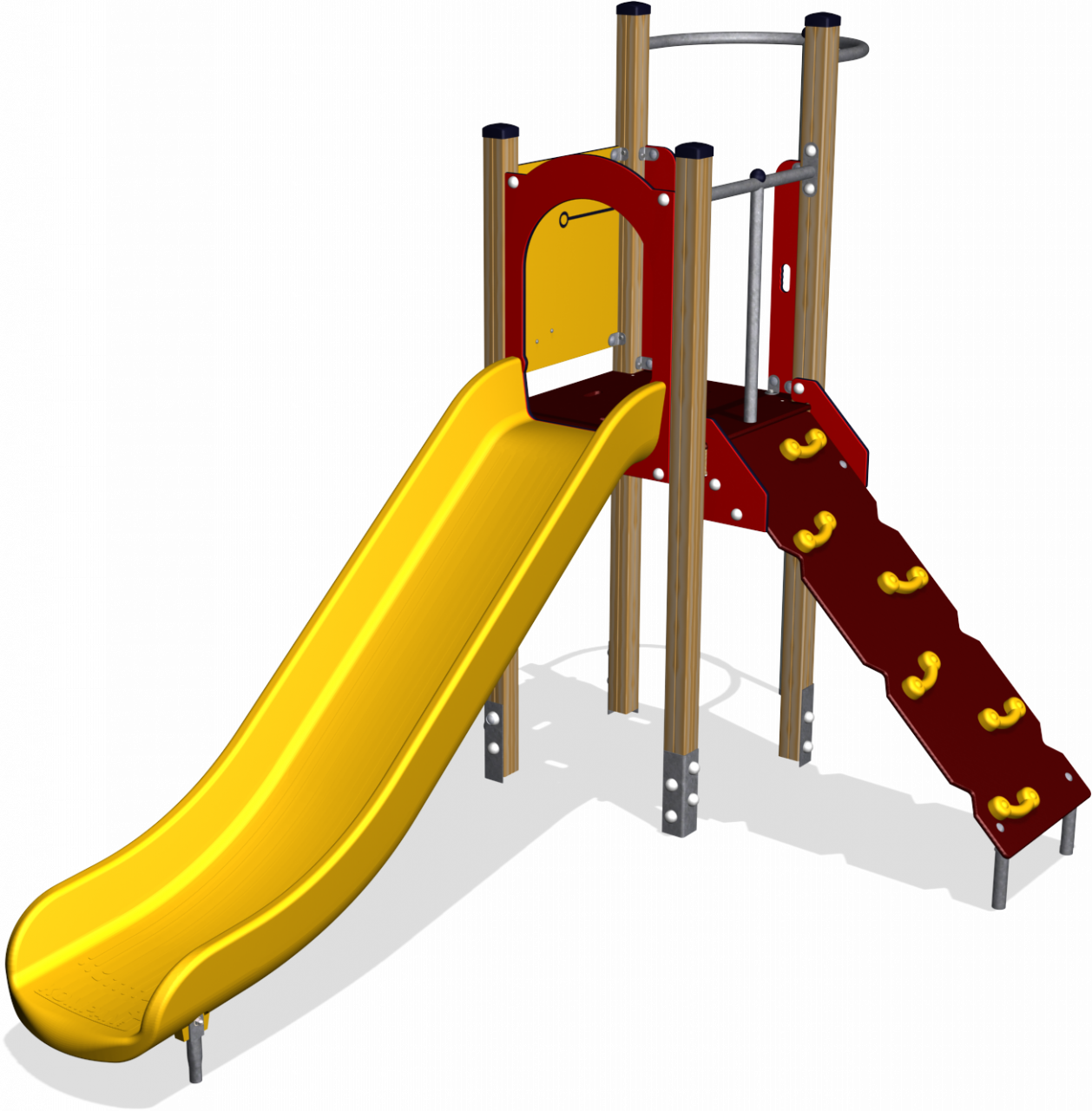 Download - Playground Slide (1258x1280), Png Download