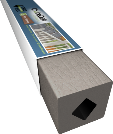 Choicedek Post Sleeve - Choicedek Beach House Composite Deck Post, Gray (471x471), Png Download