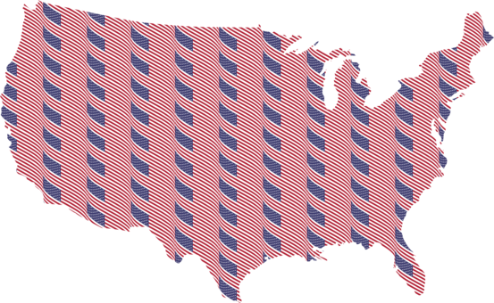 United States Of America Topographic Map Elevation - Map Florida To Boston (553x340), Png Download