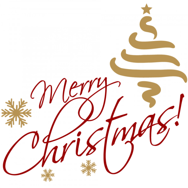 Merry Christmas And Happy New Year Logo Png Download - Merry Christmas Png Transparent (600x600), Png Download