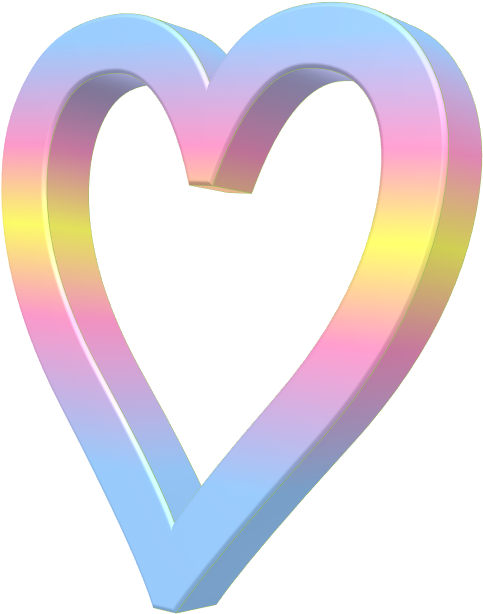 Aesthetic Clipart Heart Png - Heart Tumblr Png Aesthetic (530x645), Png Download