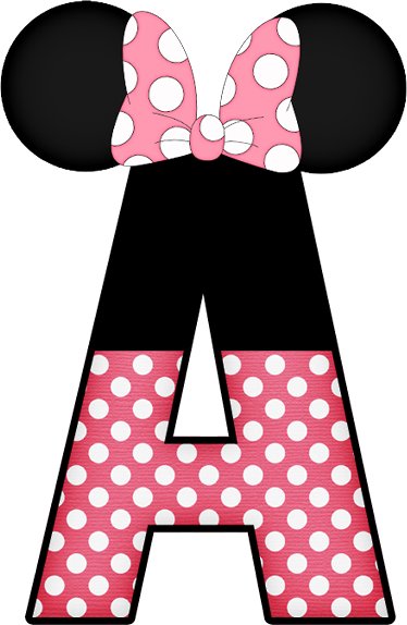Ajj75stdfkbknj - Letra A De La Minnie (374x574), Png Download