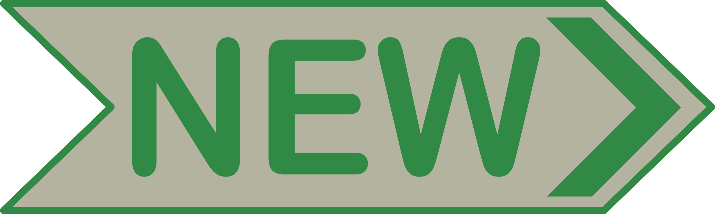 This Free Icons Png Design Of 'new' Arrow Sign (2400x720), Png Download