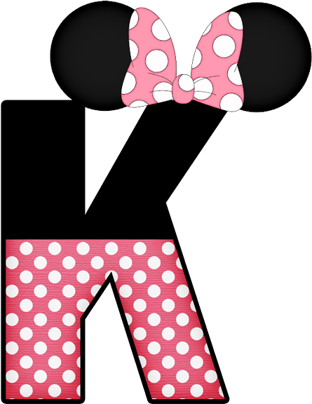 Mickey Mouse Letters, Disney Letters, Disney Alphabet, - Letra V De Minnie (445x576), Png Download