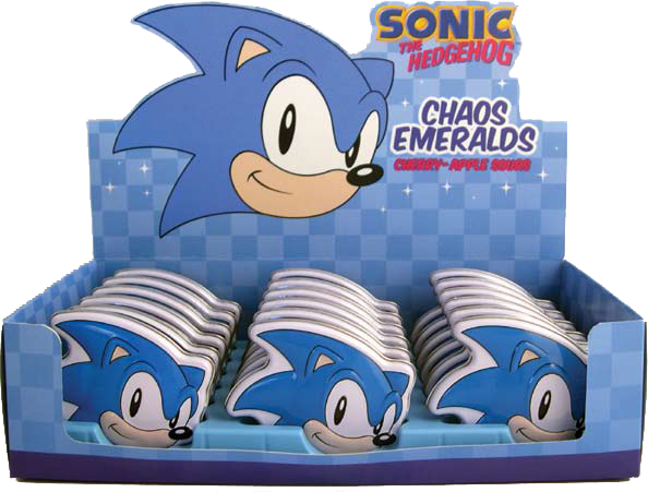 Sonic Chaos Emeralds Candy (594x451), Png Download