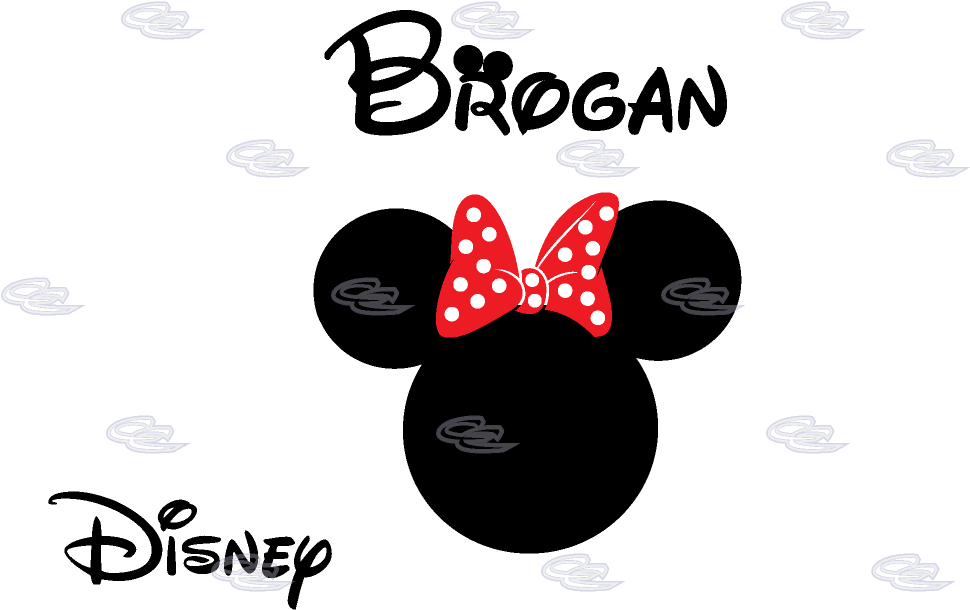 Disney Minnie Mouse Red Polka Dot Cute Bow Or Mickey - Minnie Mouse Trolley Bag (1013x697), Png Download
