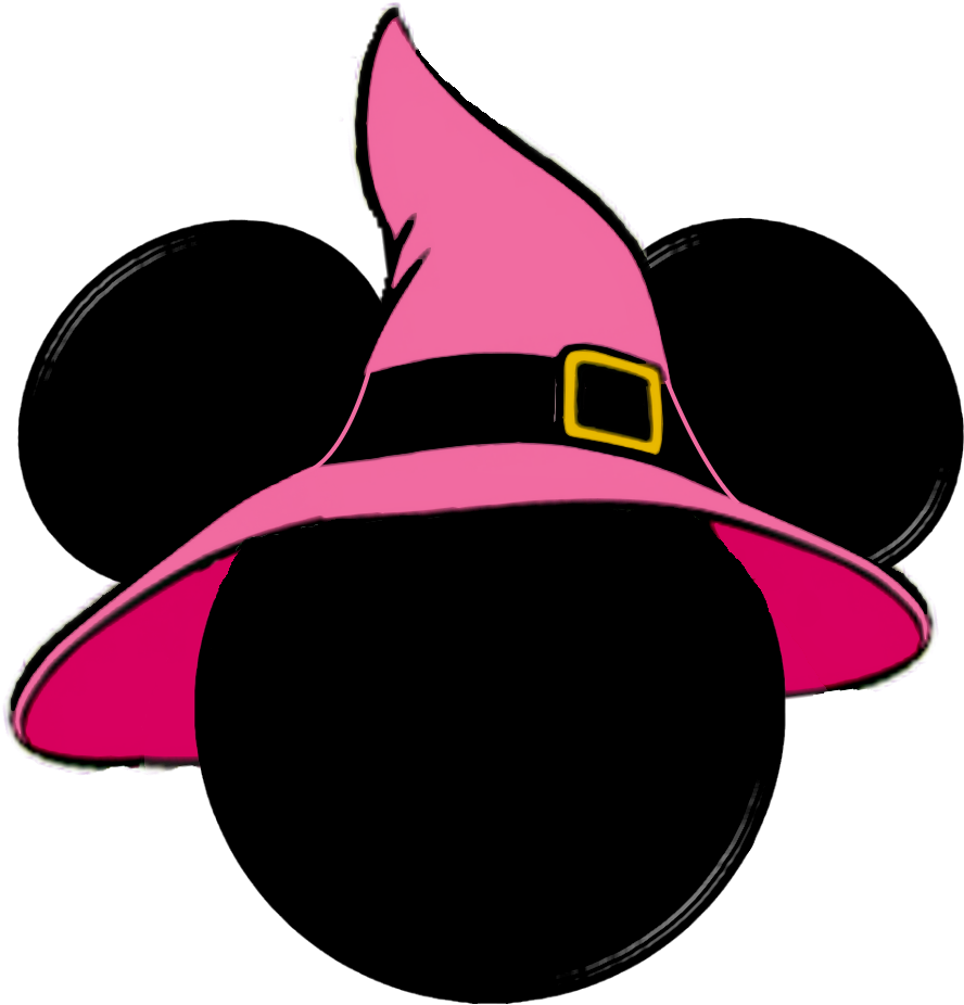 Hat Clipart Minnie - Minnie Mouse Halloween Svg (990x996), Png Download