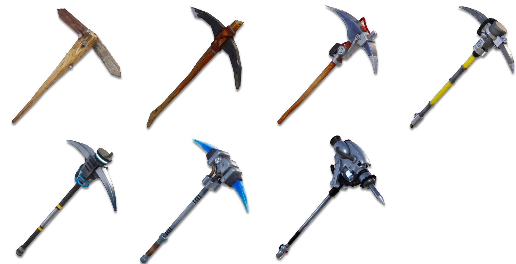 6 Mo - Fortnite Save The World Pickaxe Upgrade (2040x1046), Png Download