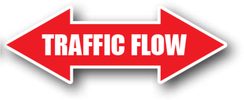 Floor Marking Directional Arrows, Left And Right Traffic - Ergomat - Durastripe Directional Peel & Stick Floor (1000x449), Png Download