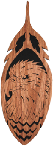 Eagle Feather - Carving (500x500), Png Download