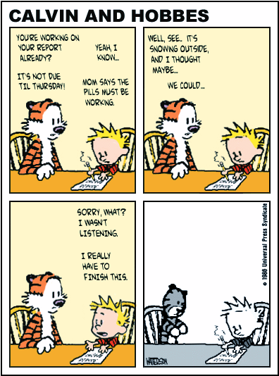 "if Calvin Took A Ritalin" - Calvin And Hobbes Independence Day (500x566), Png Download