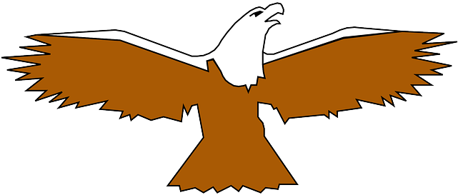 Digital, Spread, Eagle, Bird, Wings, Art, Feathers - Bird (640x320), Png Download
