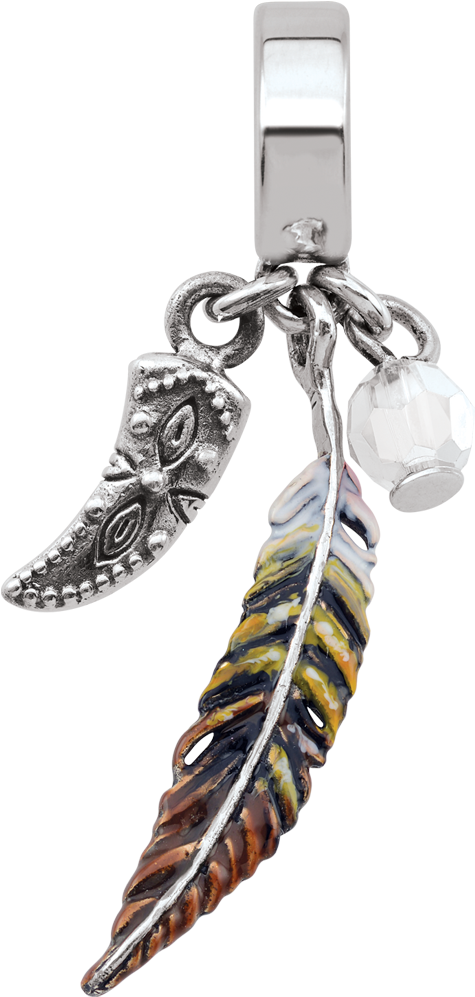 An Enamel Eagle Feather - Bead (1000x1000), Png Download
