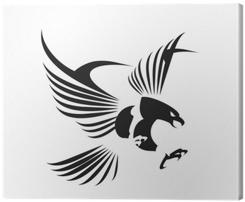 Flying Eagle, Spread Out Its Feather Canvas Print • - Flying Eagle Logo Design Png (400x400), Png Download