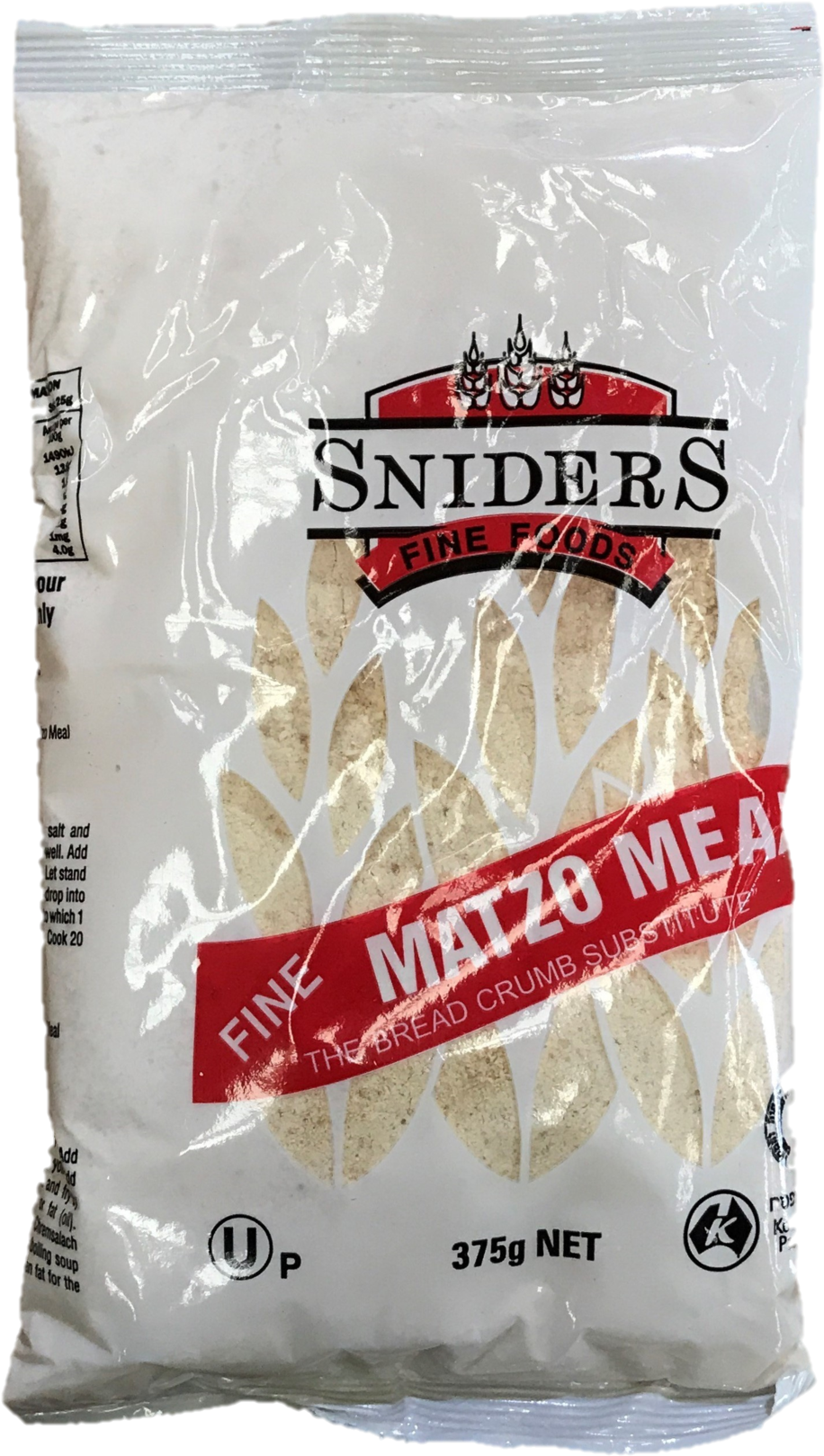 Sniders Fine Matzah Meal 375g - Penne (1400x1909), Png Download