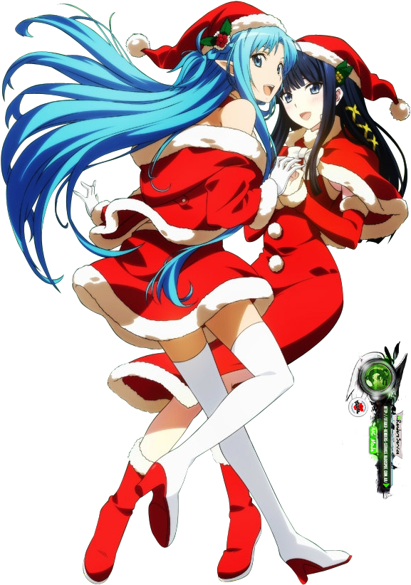 Asuna Shiba Miyuki X Mas Png By Otakurenders Service - Mahouka Koukou No Rettousei Christmas (600x849), Png Download