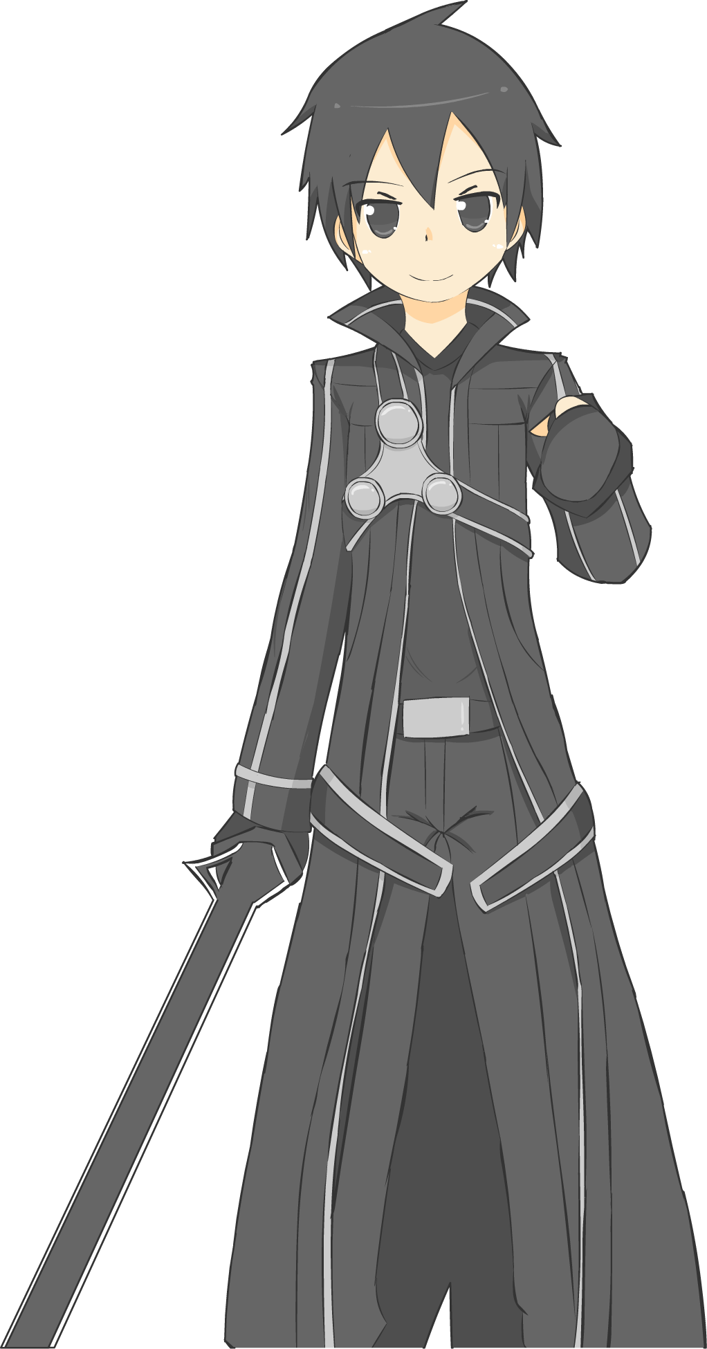 Svg Kirito By Rong On Deviantart Rongrong - Kirito (1022x1950), Png Download