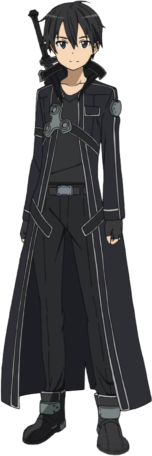 Kirito Sao - Sword Art Online Kirito Cos Costume Extra Edition Kirigaya (461x941), Png Download