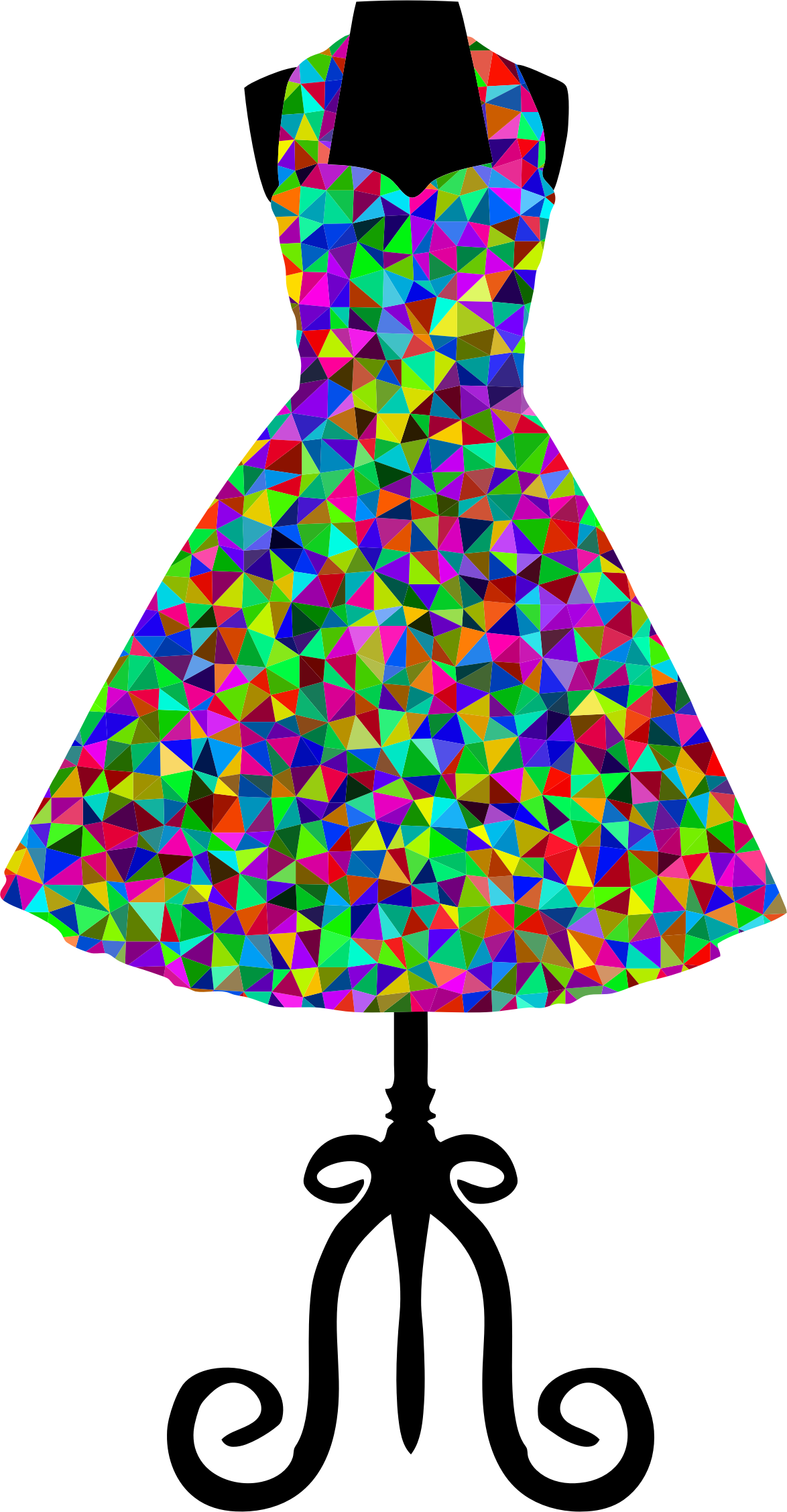 Clip Arts Related To - Dress Clipart Model Png (1174x2254), Png Download