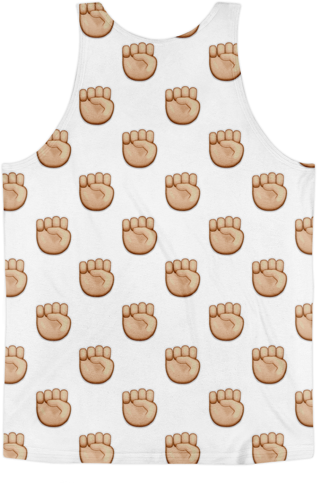 All Over Emoji Tank Top - Black Polka Dots Full/queen Duvet Cover (1000x1000), Png Download