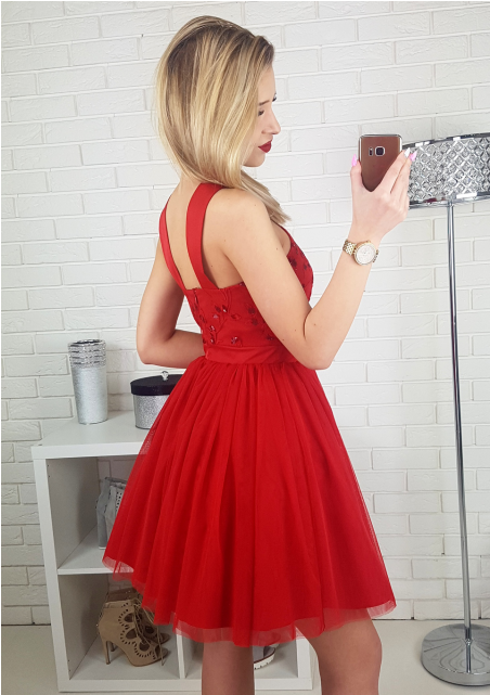 Cute Homecoming Dresses,a-line Homecoming Dress,straps - Dress (640x640), Png Download