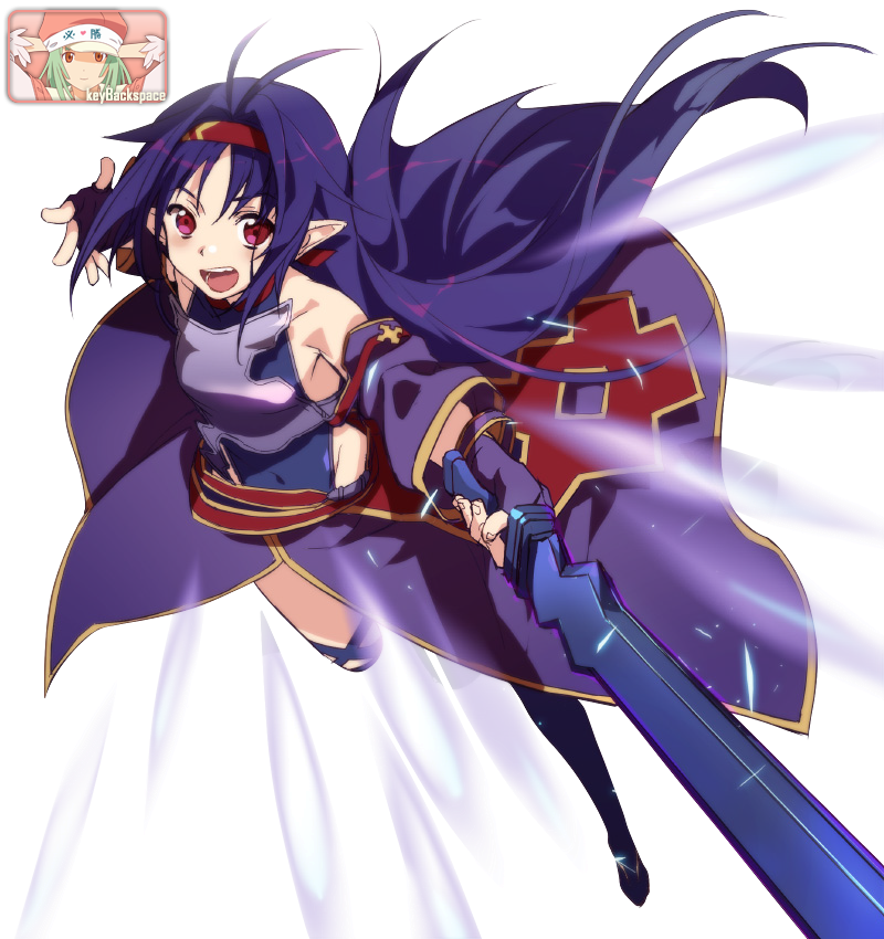 Yuuki Konno Sword Art Online Ii Render By Azizkeybackspace - Sword Art Online Yuuki Render (800x850), Png Download