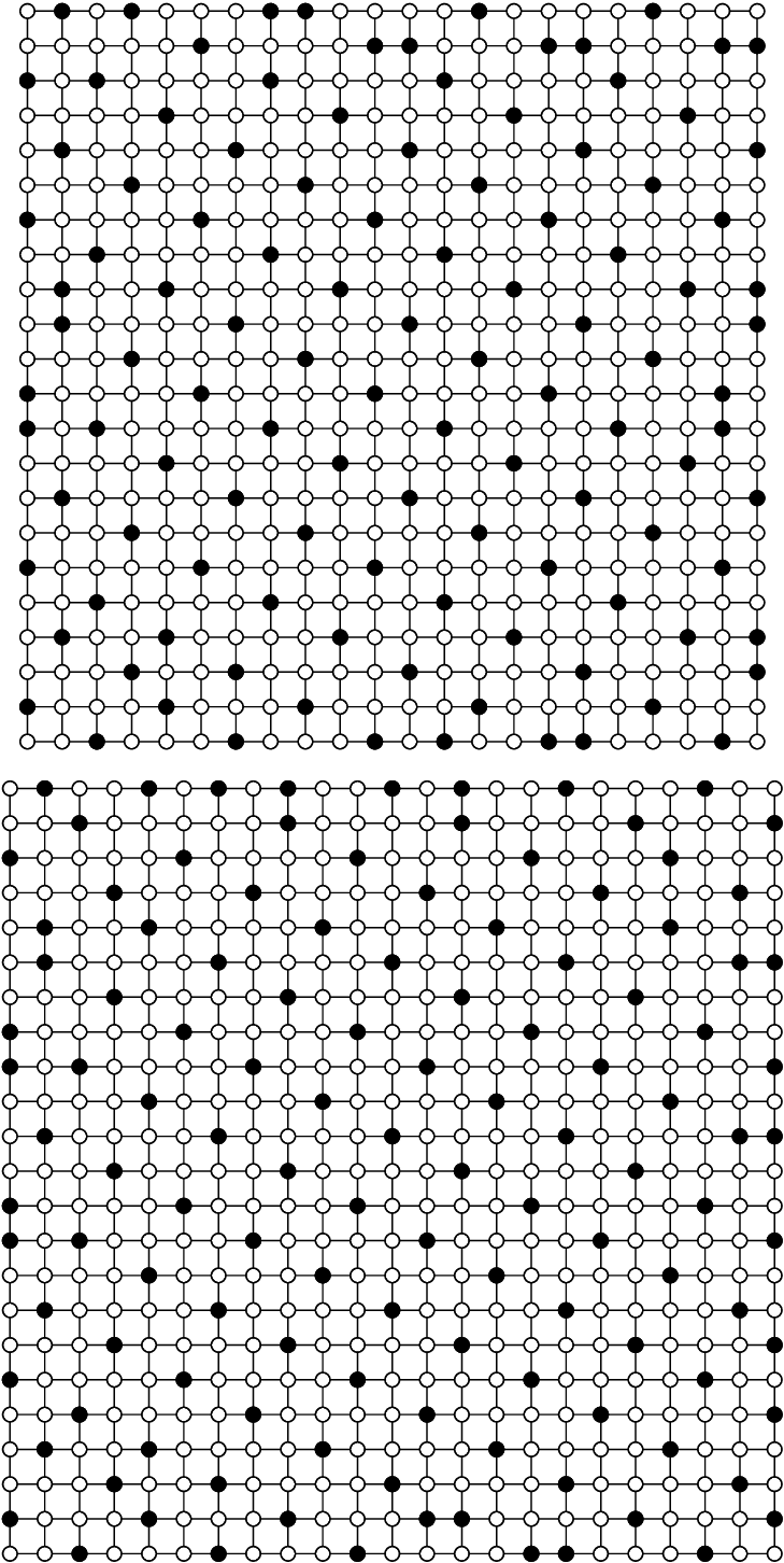 Minimum Dominating Sets Of Square Grid Graphs For 22 - Motif (729x1452), Png Download