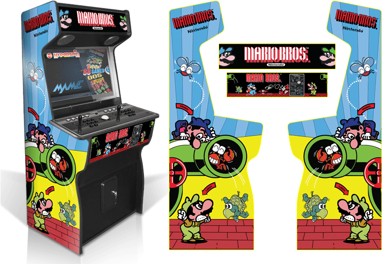 Custom Permanent Full Mario Bros - Mario Bros Arcade (800x552), Png Download