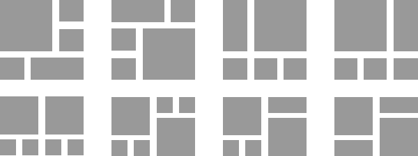 Main Menu - Grid Layout (600x225), Png Download