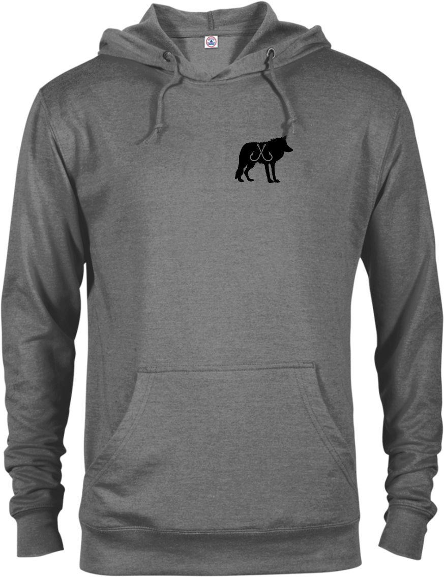 Black Wolf Terry Hoodie - Got Apparel Unisex French Terry Hoodie Halloween Scary (1155x1155), Png Download