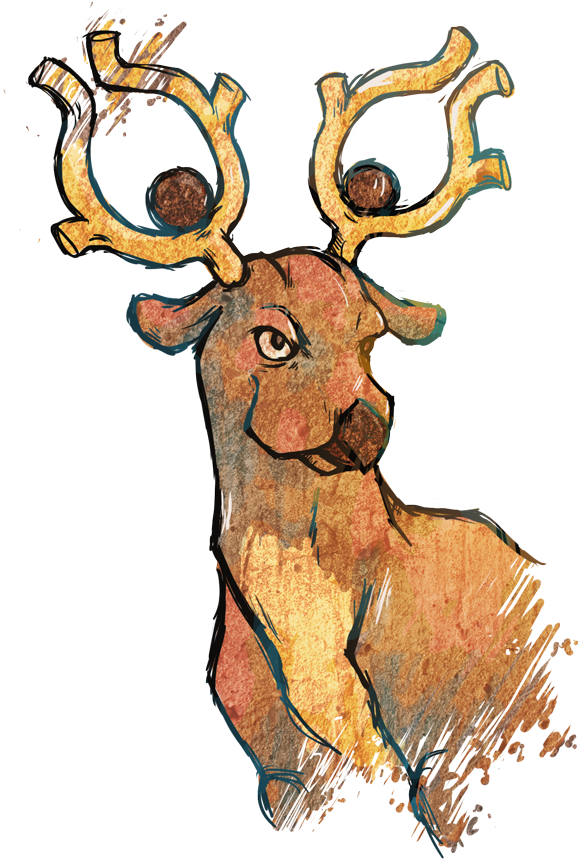 Drowzee Stantler Reeve ♂ Buck ♂ Level 10 Level - Cartoon (600x902), Png Download