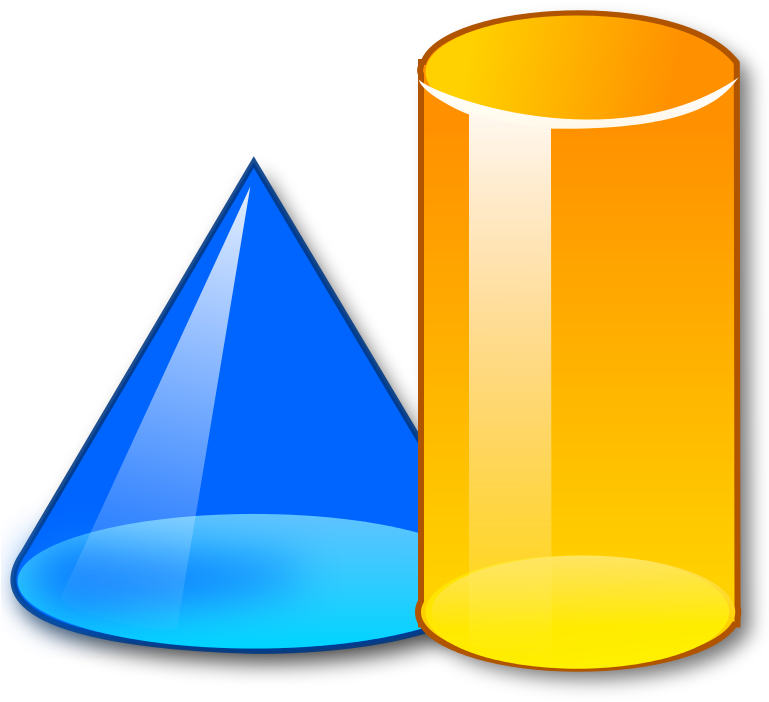 Crystal Clear App 3d - Math Shapes Clip Art (768x768), Png Download