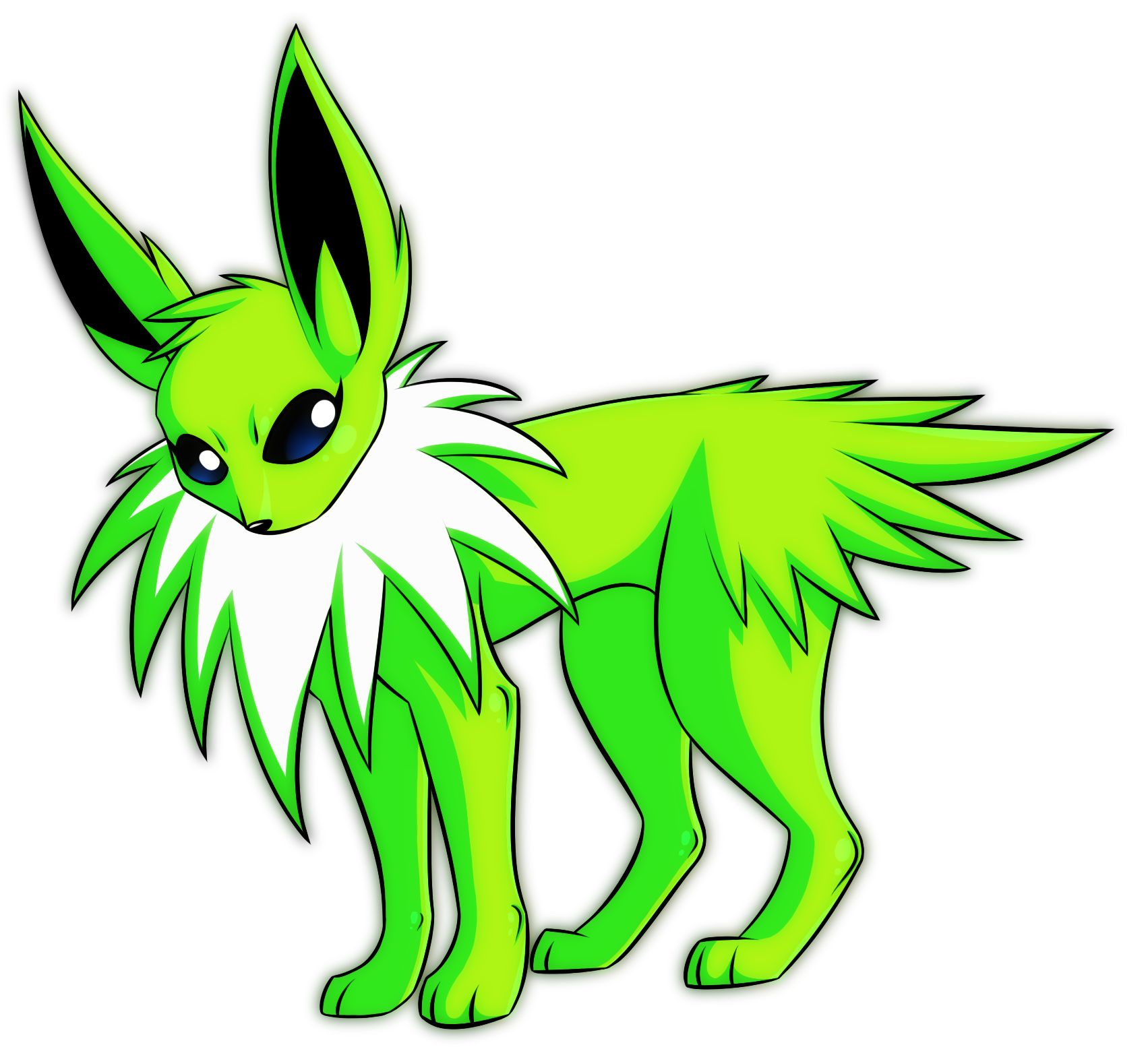 Clip Black And White Doodle By Yorialu On Deviantart - Pokemon Shiny Jolteon (1737x1562), Png Download