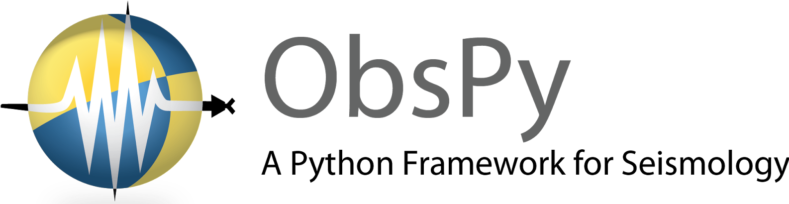 Obspy Logo - Black-and-white (1600x409), Png Download