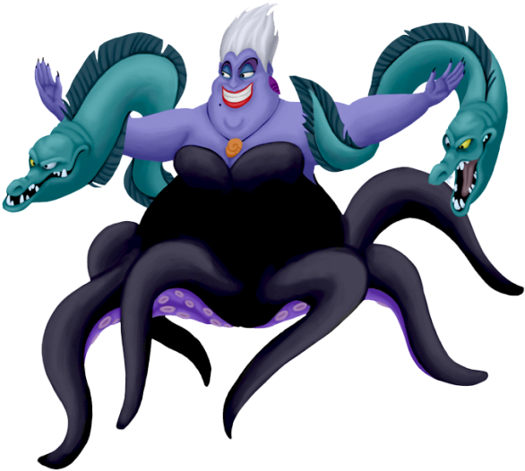 Picture Transparent Ursula Drawing Pencil - Ursula Flotsam And Jetsam (600x538), Png Download