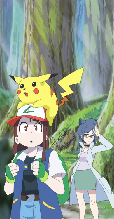 Little Witch Academia Pokemon (391x750), Png Download