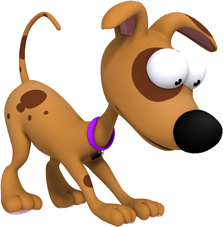 A Dog & A Dictionary - 3d Dog Clip Art (600x600), Png Download