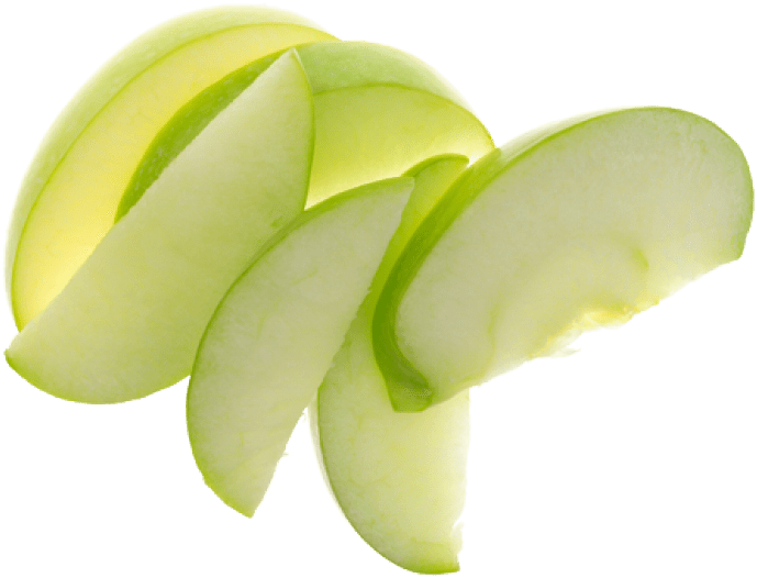 Apple Slice Png - Green Apple Slice Png (550x418), Png Download