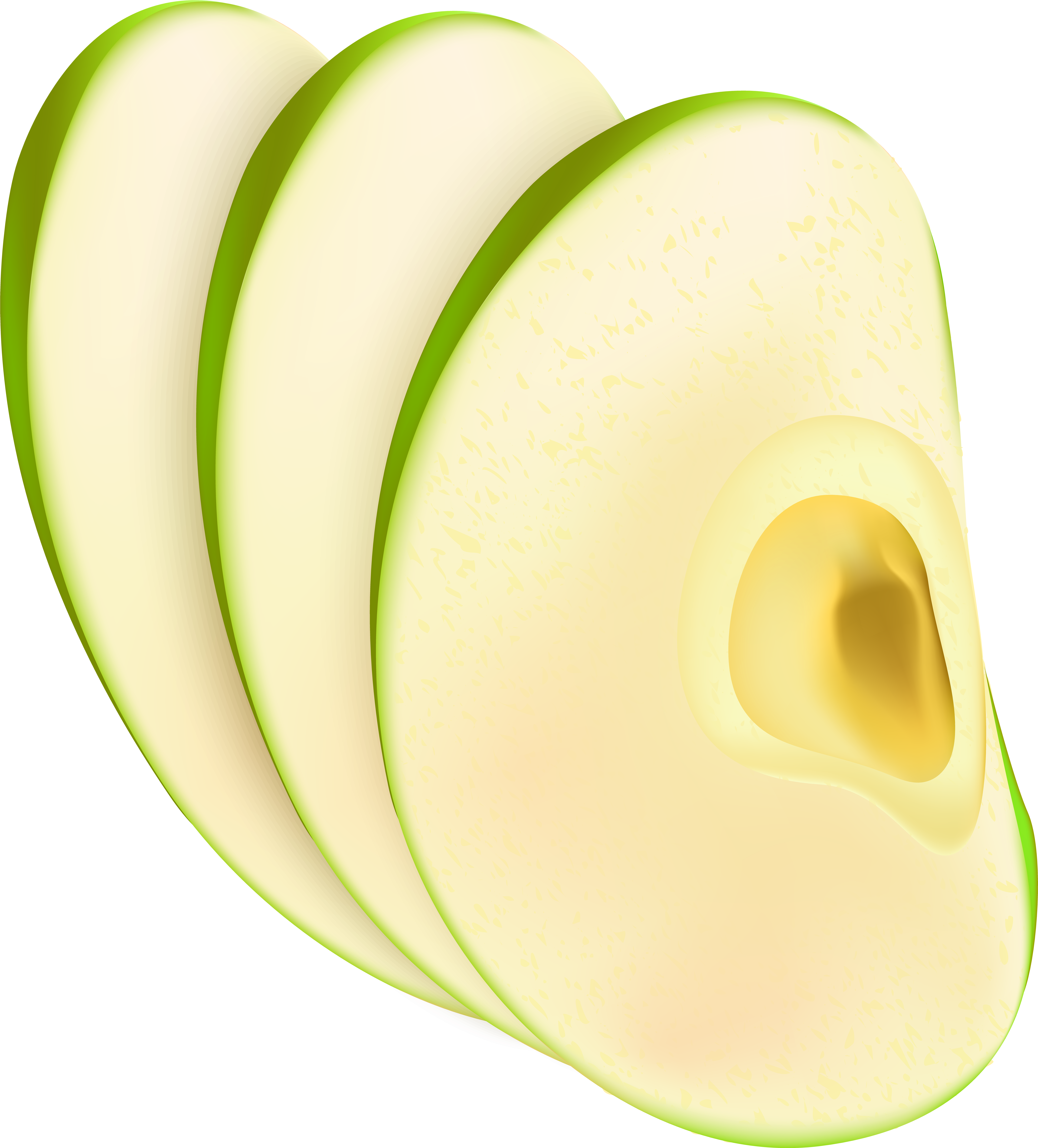 Apple Slices Png Clip Art Image (7300x8000), Png Download