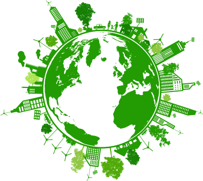 Environment & Sustainability - Greener Earth For Better Future (394x395), Png Download