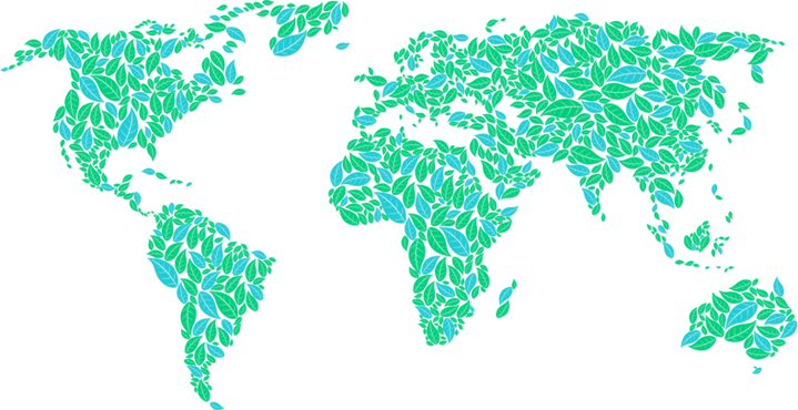 Sustainability - World Map (719x370), Png Download