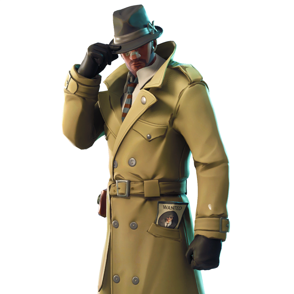 5 Leaked Backblings - Fortnite Detective Skin Png (1024x1024), Png Download