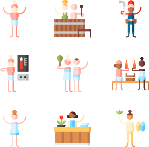 Sauna - Graphics (600x564), Png Download