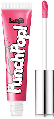 Punch Pop Liquid Lip Color Gives You A Non-sticky Shine - Benefit Punch Pop Liquid Lip Color 7ml (400x450), Png Download