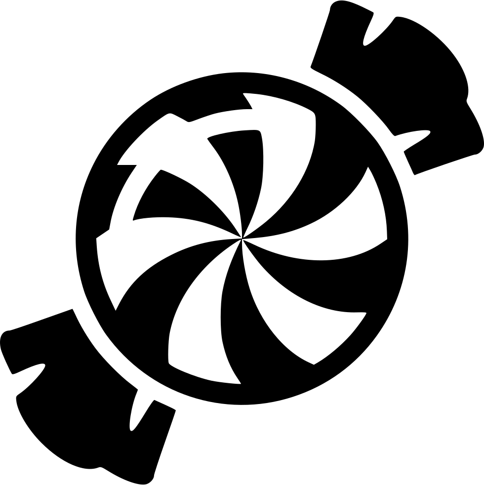 Peppermint Comments - Mint Candy Clipart Black And White Png (980x982), Png Download