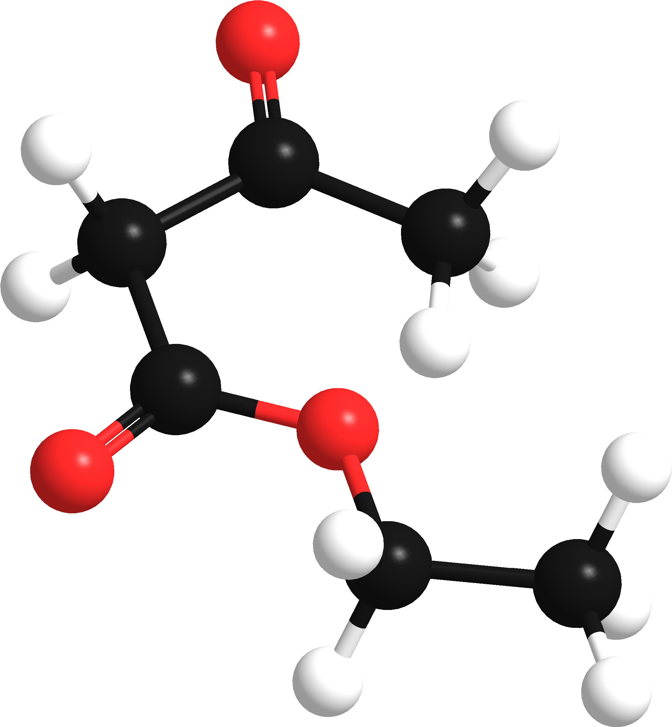 Ethyl Acetate Line Structure - Hydrogen Atom (2148x2325), Png Download
