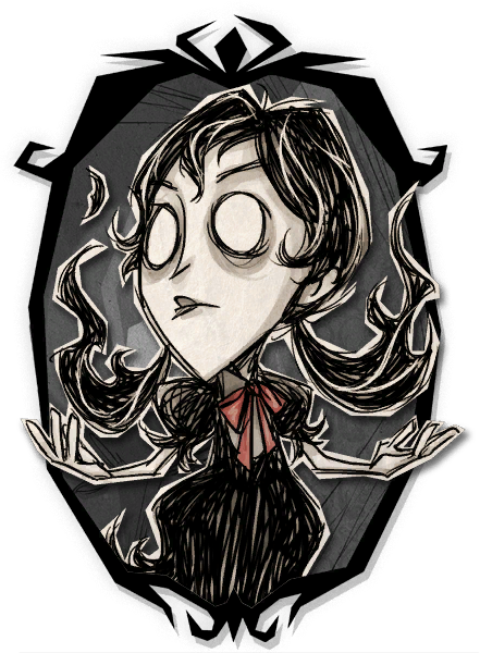 Clip Art Freeuse Library Image Willow Portrait Png - Dont Starve Wendy Skins (441x600), Png Download