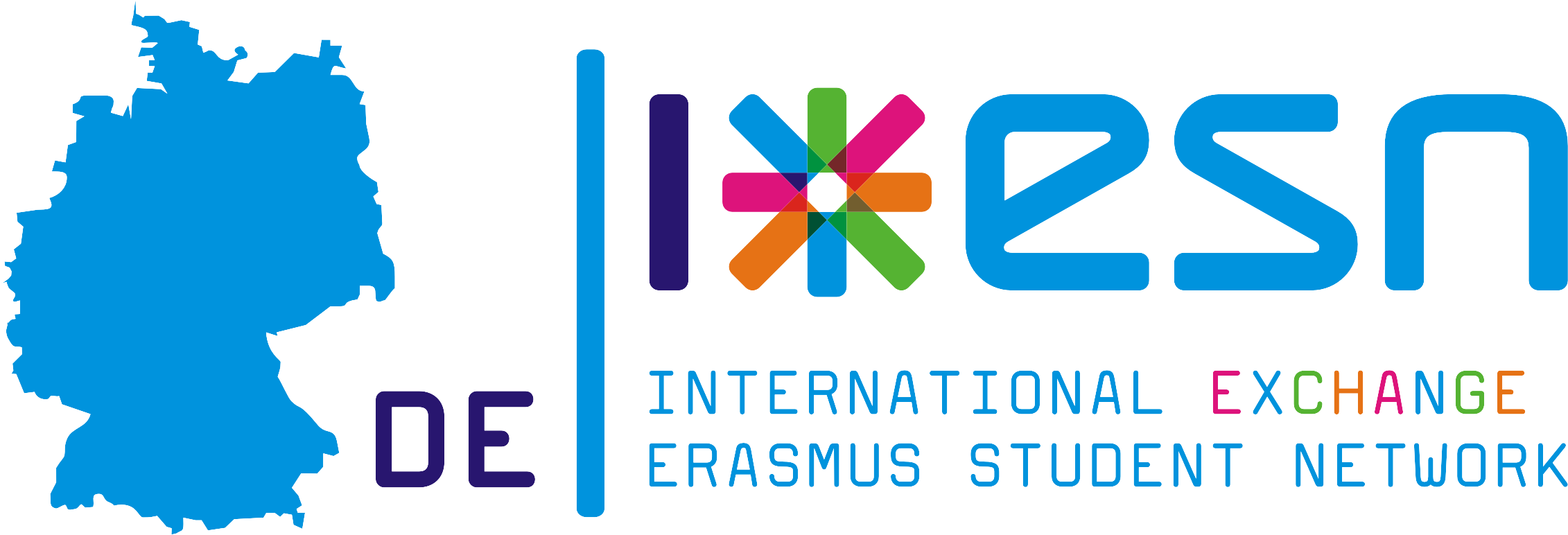 Esn Germany - Erasmus Student Network (2362x945), Png Download