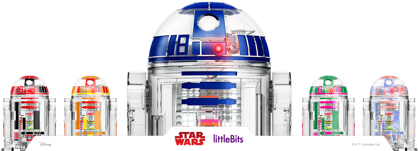 For The First Time Ever, Kids Can Create Their Own - Littlebits Star Wars R2-d2 Droid Kit Droid Inventor (1358x491), Png Download